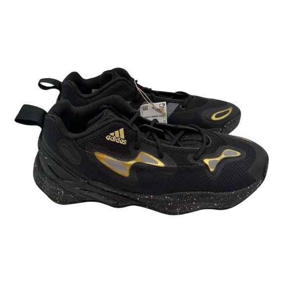 Adidas Candace Parker x Exhibit A Basketball Shoes Women Sz 11 Black Gold GY0993 - Picture 1 of 9